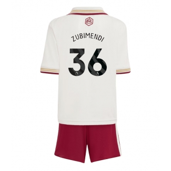 Billige Fotballdrakt Arsenal Martin Zubimendi #36 Replika Tredjedraktsett Barn 2025-26 Kortermet (med bukser)